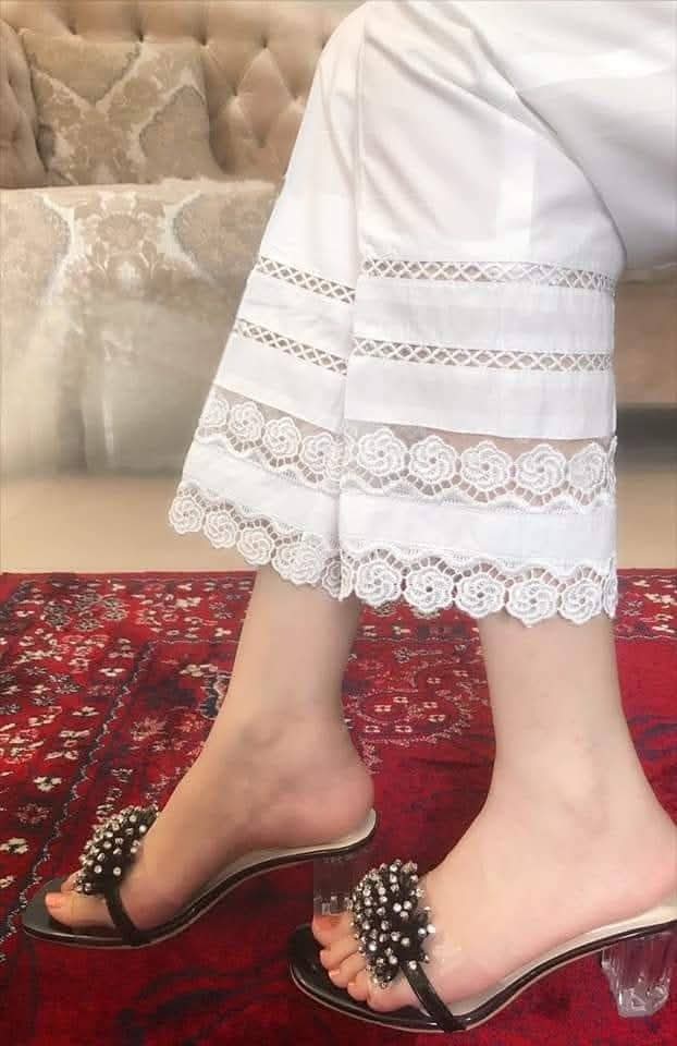 famale shalwar white color
